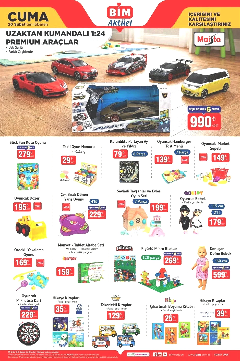 BİM 20 ŞUBAT CUMA AKTÜEL ÜRÜNLER KATALOĞU