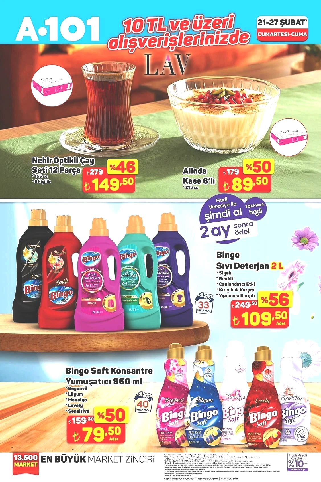 10 TL VE ÜZERİ ALIŞVERİŞLERDE GEÇERLİ