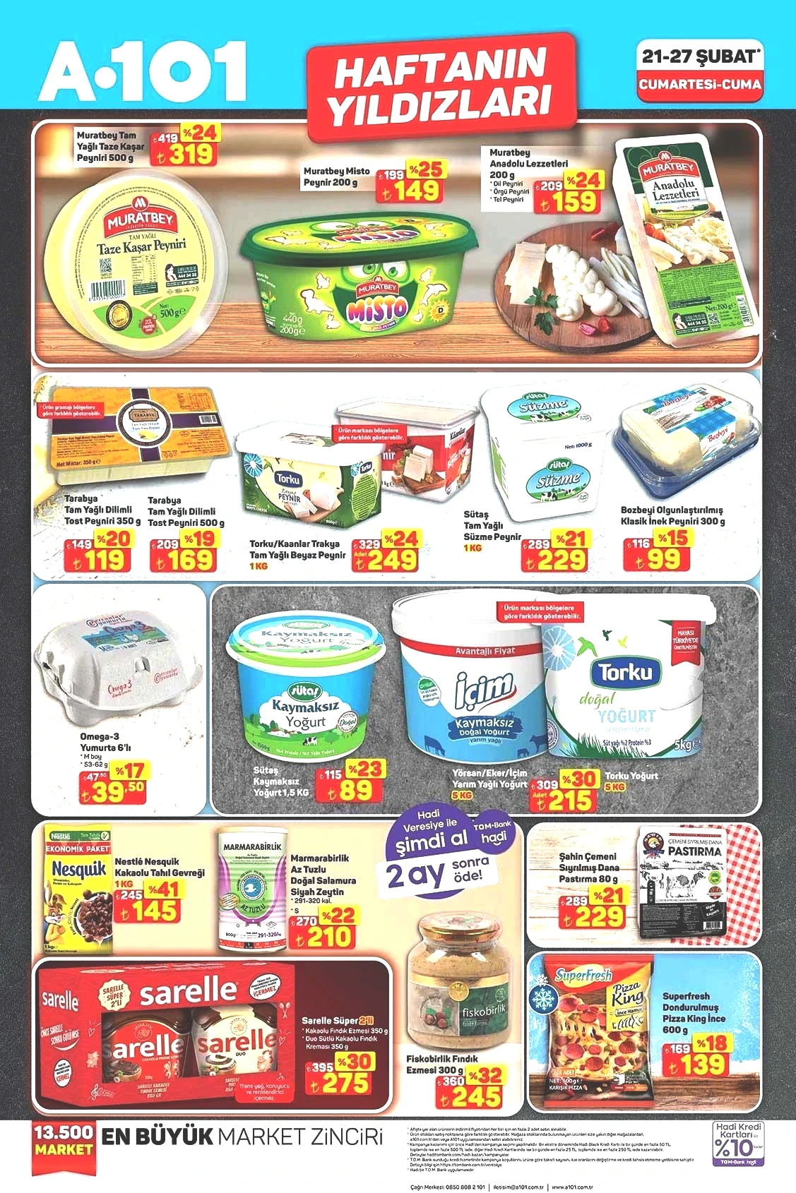 21-27 ŞUBAT A101 AKTÜEL İNDİRİMLERİ