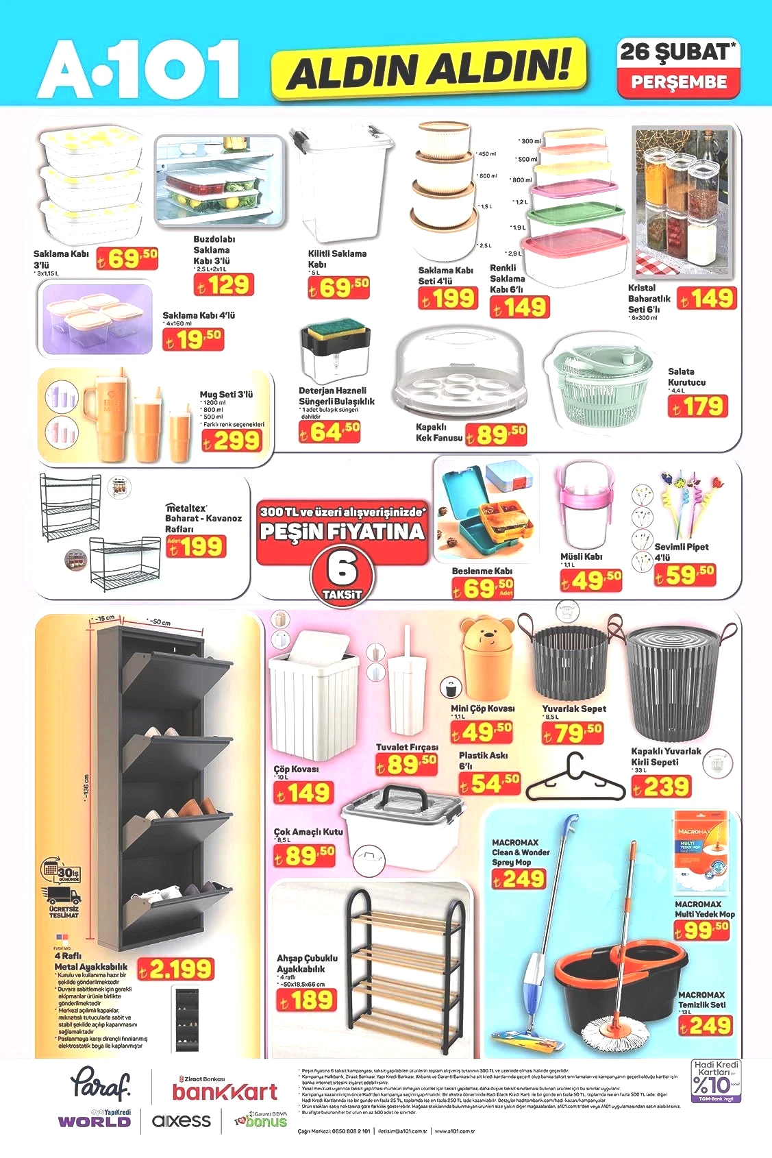26 ŞUBAT A101 ALDIN ALDIN AKTÜEL KATALOĞU