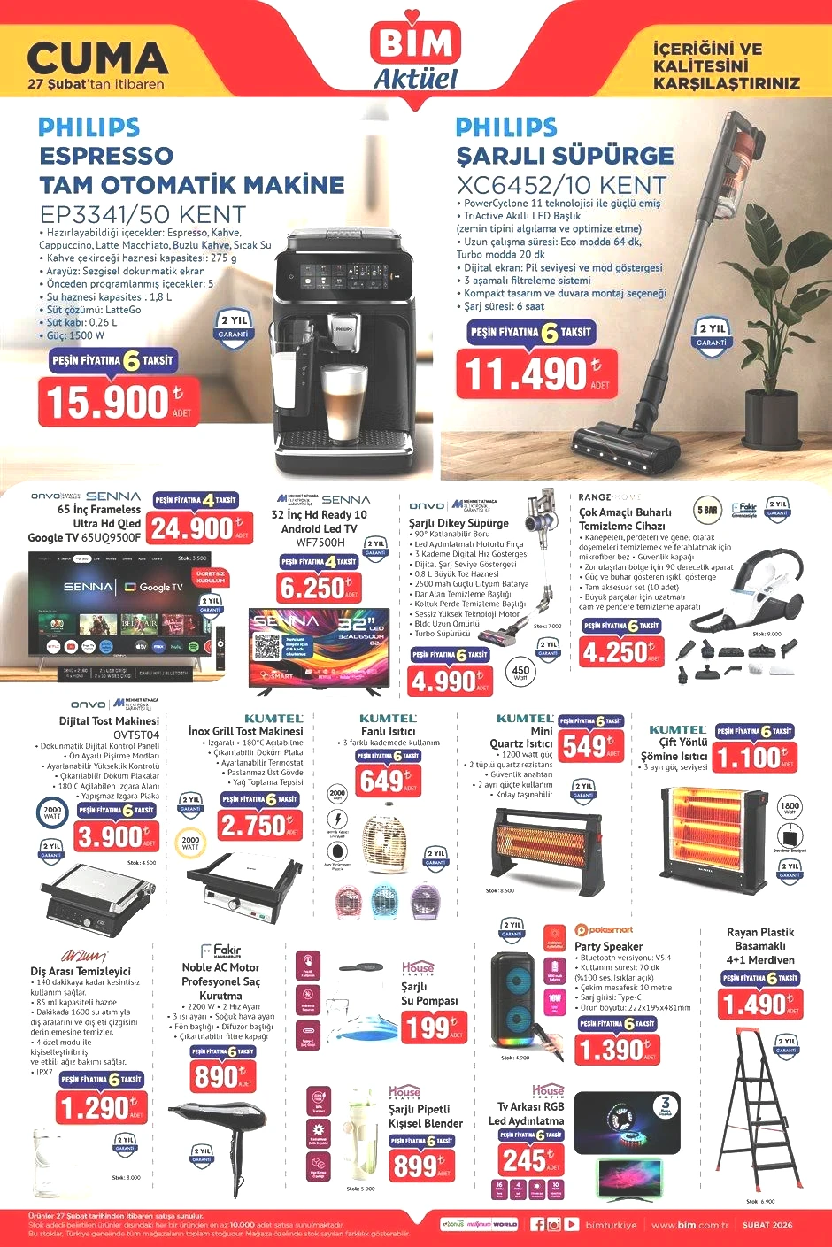 BİM 27 ŞUBAT CUMA AKTÜEL KATALOĞU