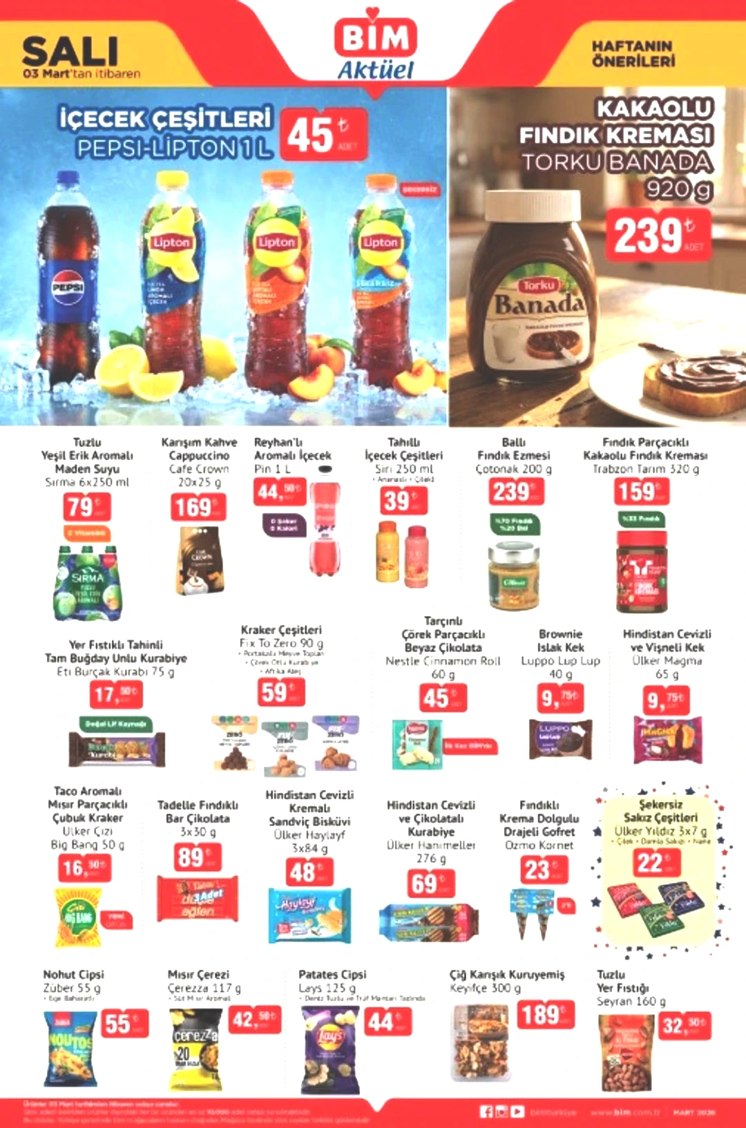 3 Mart 2026 BİM Aktüel haftanın önerileri kataloğu yayınlandı!  1